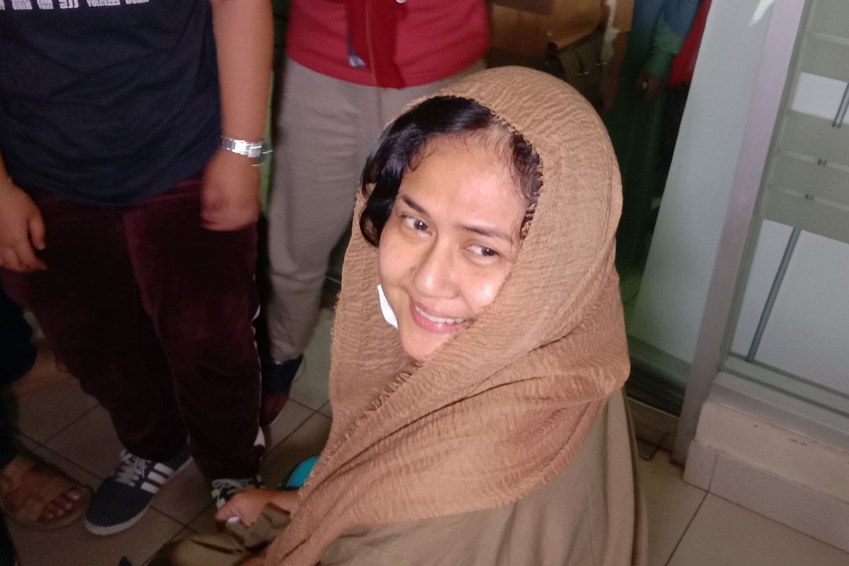 Ria Irawan di Rumah Sakit Cipto Mangunkusumo, Salemba Raya, Jakarta Pusat, Jumat (13/9/2019).