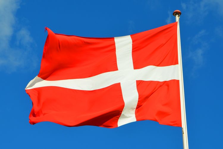 Ilustrasi Bendera Denmark