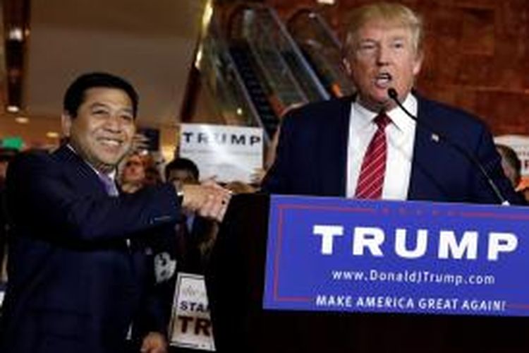 Ketua DPR Setya Novanto dan Donald Trump