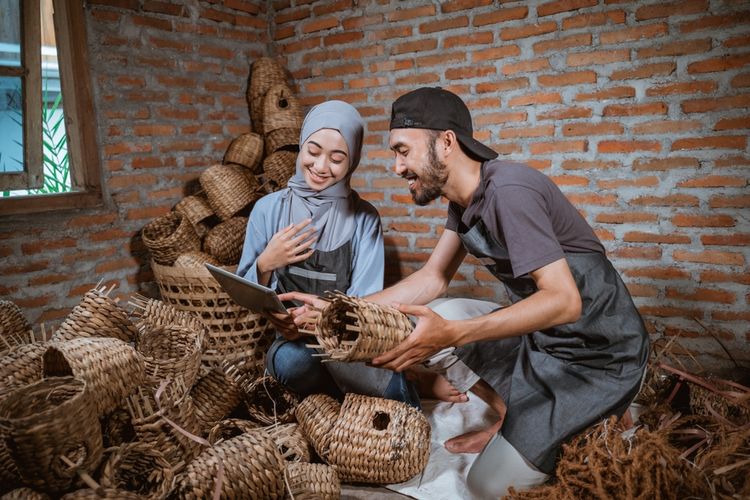 Ilustrasi usaha mikro kecil dan menengah (UMKM). 