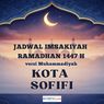 Jadwal Imsakiyah Kota Sofifi Hari Ini Selama Ramadhan 2026 versi Muhammadiyah