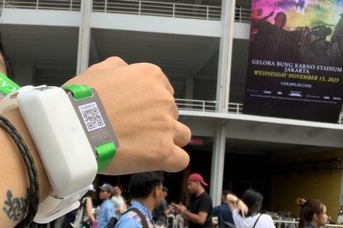 Total Pengembalian Wristband Konser Coldplay di Jakarta 77 Persen