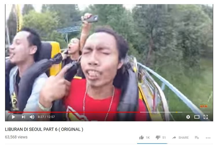 Vlogger Bajindul, seorang TKI di Korea yang viral di media sosial.