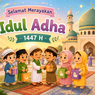 100 Link Download Poster Idul Adha 2026 Keren, Ada Tema Kartun