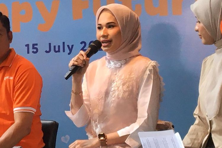 dr. Nadhira Nuraini Afifa, dokter sekaligus edukator kesehatan dan gizi, dalam acara press conference Guardiancares, Jakarta, pada Selasa (15/7/2025). 