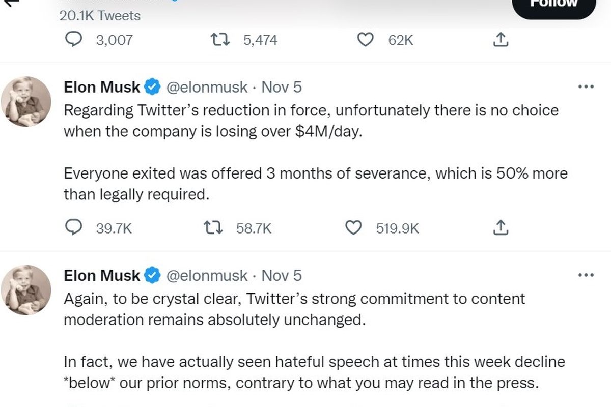 Tangkapan layar Twitter @elonmusk