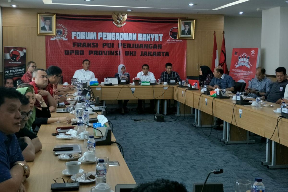 KPK memberi pengarahan kepada Fraksi PDI-P terkait pengisian LHKPN di Gedung DPRD DKI Jakarta, Kamis (11/10/2018). 