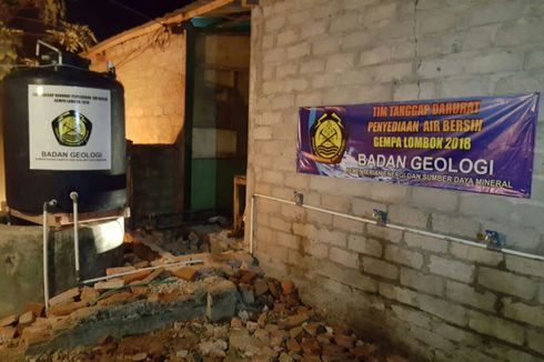 ESDM Suplai Sumur Bor di Dekat Lokasi Pengungsian Gempa Lombok
