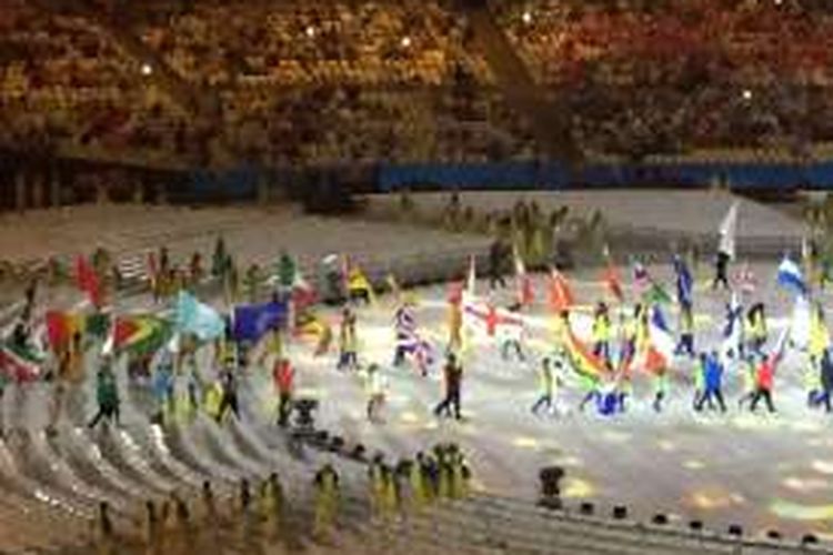 Upacara penutupan Olimpiade Rio 2016 digelar di Stadion Maracana, Brasil, pada Minggu (21/8/2016) waktu setempat.