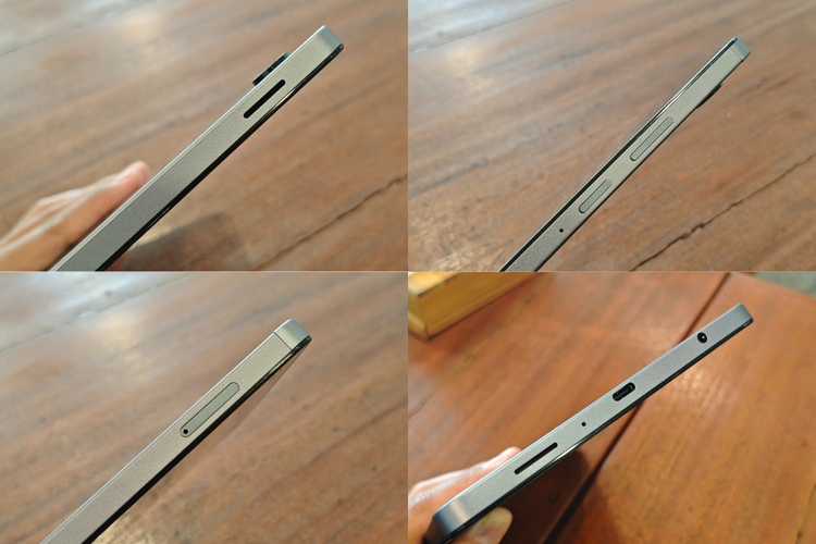 Port dan tombol tablet Samsung Galaxy Tab A11.