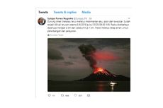 Anak Gunung Krakatau Meletus 49 Kali, Tetap Aman untuk Pelayaran dan Penerbangan