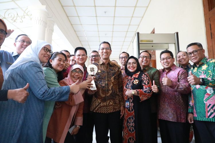 DKI Jakarta mendapatkan penghargaan TPID terbaik tingkat nasional, Selasa (31/8/2023).