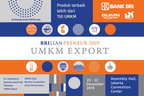 Dorong UMKM Naik Kelas, BRI Gelar UMKM Export BRILian Preneur 2019