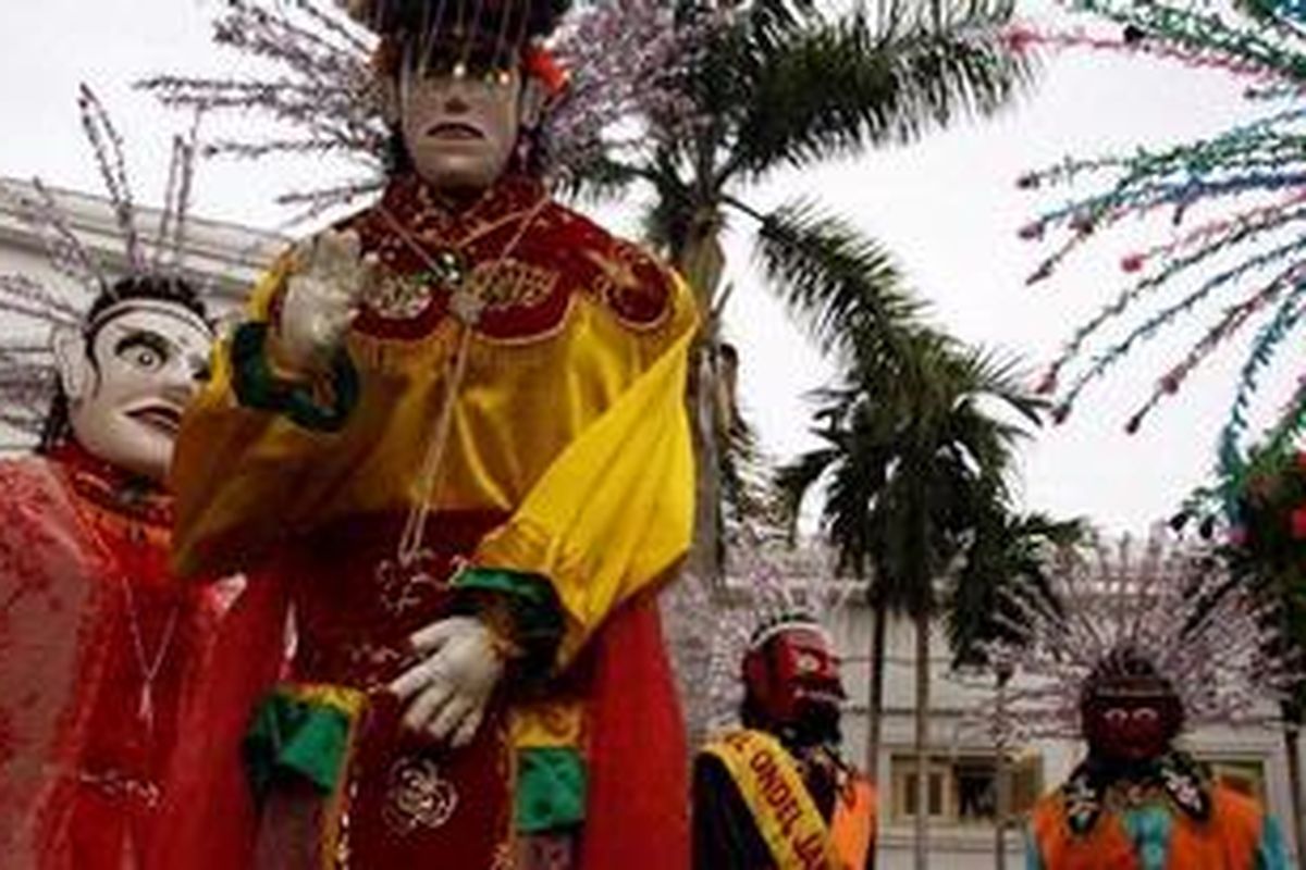 Ilustrasi: Ondel-ondel, kesenian khas Betawi