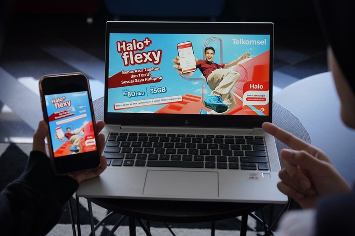 Paket pascabayar Halo+ flexy untuk merayakan 30 tahun perjalanan inovasi memajukan Indonesia.