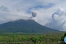 Minggu, Gunung Ile Lewotolok 3 Kali Erupsi Disertai Suara Gemuruh