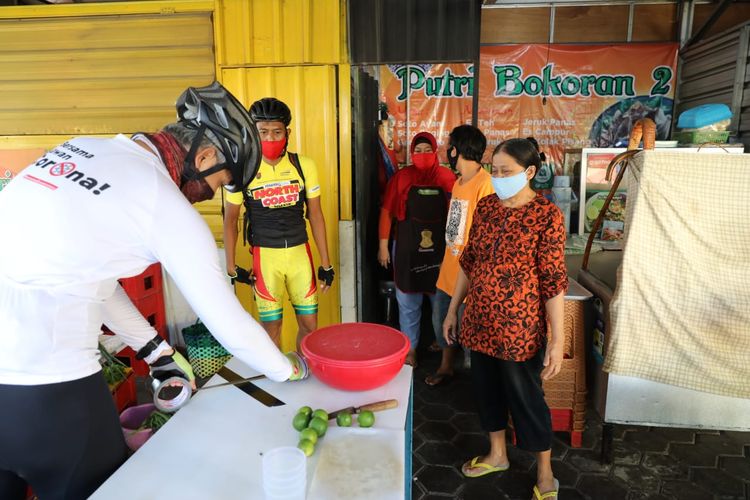 Gubernur Jawa Tengah Ganjar Pranowo sidak ke warung-warung makan, Rabu (23/9/2020).