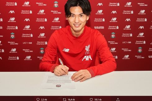 Takumi Minamino Kirim Pesan Singkat untuk Fan Liverpool