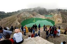 Kunjungan ke Danau Kelimutu Ende Meningkat, Wisnus Tembus 5.668 Orang