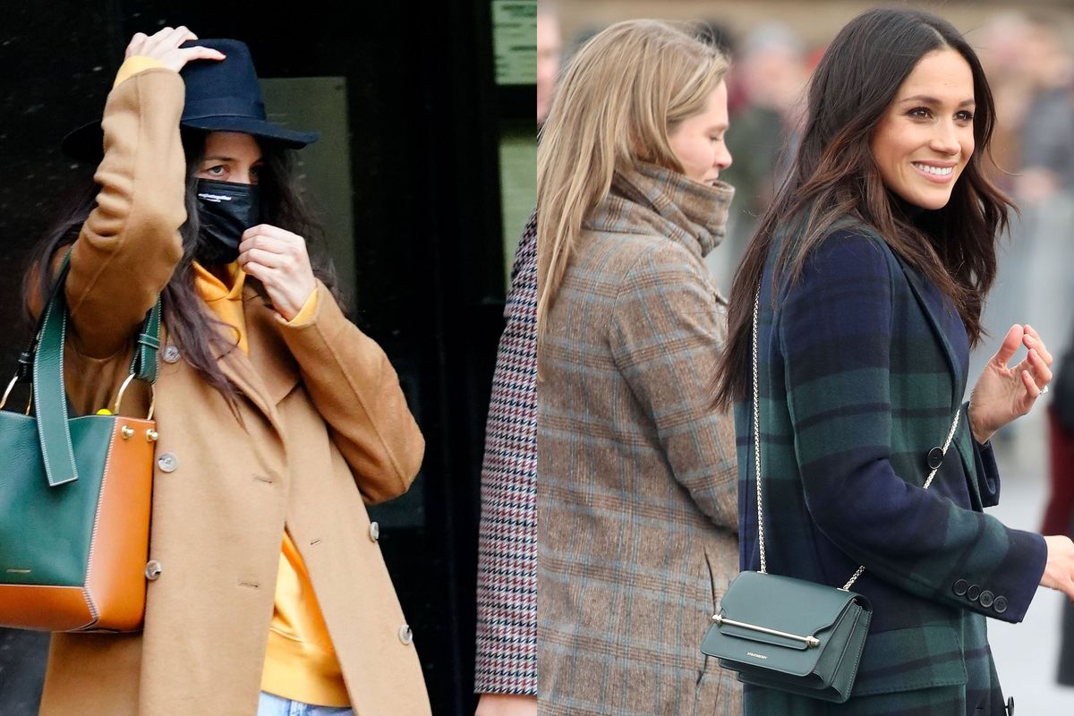 Aktris Katie Holmes dan Meghan Markle sama-sama menyukai tas Strathberry Lana.