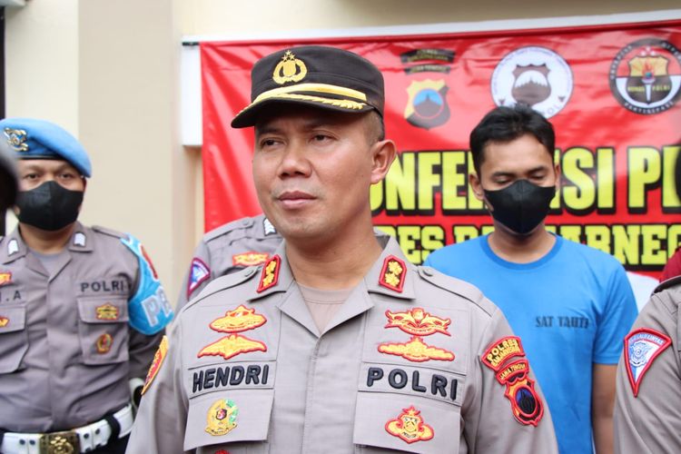 Ungkap kasus tabrak lari di Mapolres Banjarnegara, Jawa Tengah, Kamis (5/1/2023)
