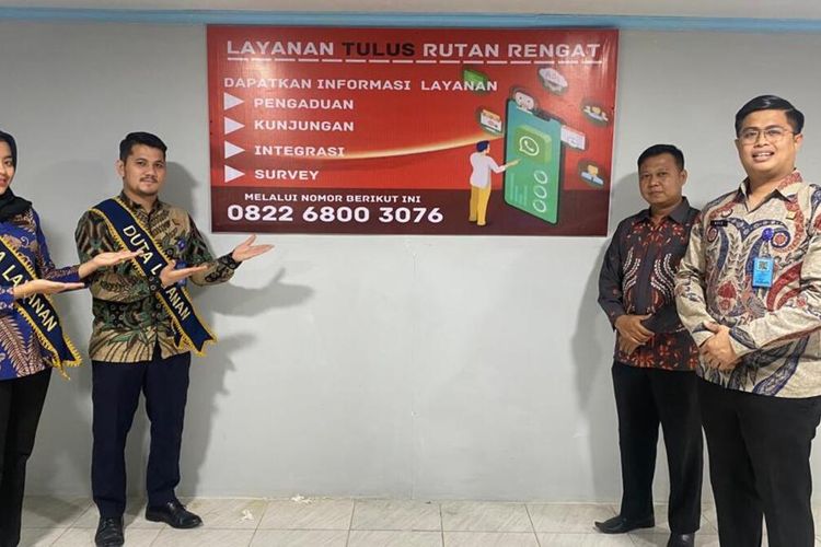 Rutan Rengat di Kabupaten Indragiri Hulu, Riau, saat memperkenalkan layanan secara online untuk memudahkan pelayanan kepada masyarakat khususnya keluarga narapidana, Kamis (23/6/2022).