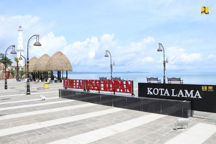 Wajah baru Kawasan Kota Lama atau Pantai Lai-Lai Bissi Kopan (LLBK) di Kota Kupang, NTT.