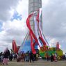 Pengibaran Kain Merah Putih di Menara Tertinggi di Banyumas Gagal akibat Angin Kencang