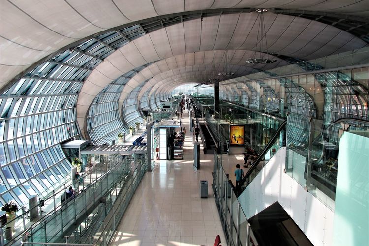 Ilustrasi Bandara Suvarnabhumi di Thailand.