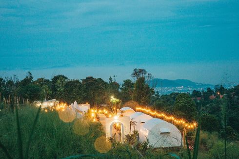 Glamping Berkesan di Cimahi untuk keluarga, Pemandangan Kaki Gunung