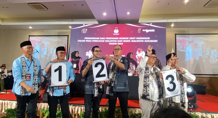 Paslon Pilkada Sukabumi Berikan Makna di Balik Nomor Urut