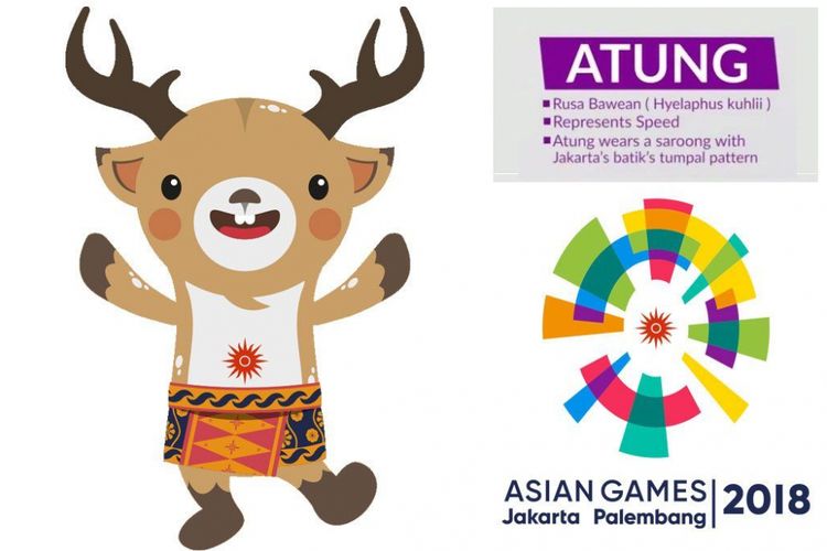 Atung, salah satu maskot Asian Games 2018