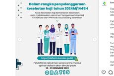 Dibuka Hari ini, Berikut Link dan Formasi Rekrutmen Tenaga Kesehatan Haji 2024