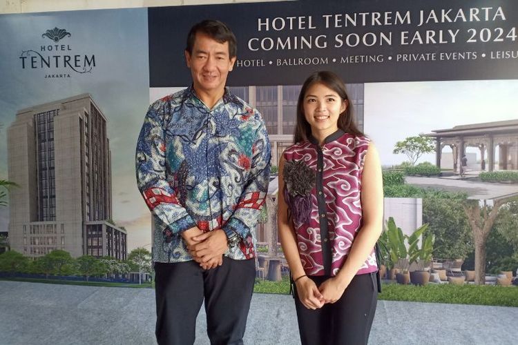 Direktur Hotel Tentrem Mario Hidayat dan Direktur PT Praja Kralan Perdana Karina Pikanto. 