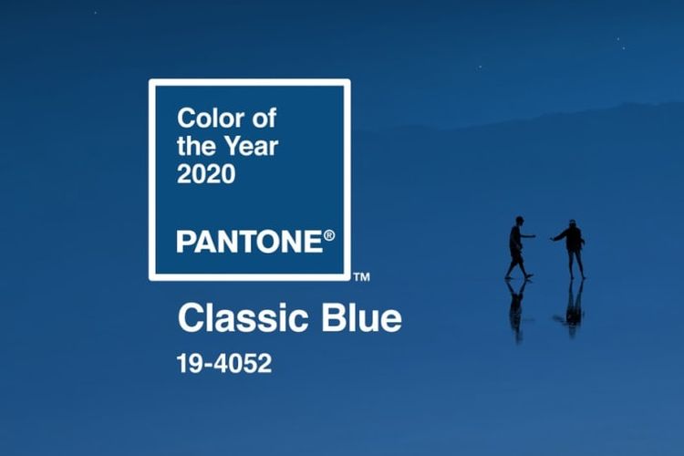 Classic blue atau biru klasik, tren warna 2020.