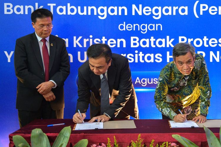 PT Bank Tabungan Negara (Persero) Tbk (BBTN) menandatangani Nota Kesepahaman (MoU) dengan Huria Kristen Batak Protestan (HKBP).