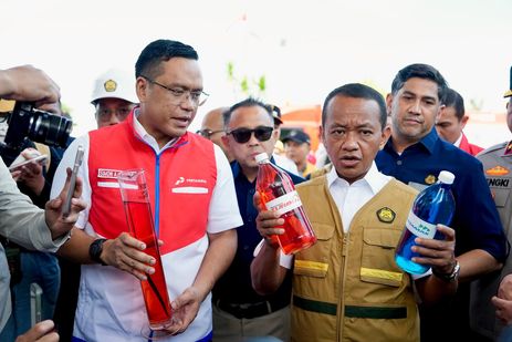 Pastikan Kelancaran Mudik, Menteri ESDM dan Dirut Pertamina Tinjau Pasokan BBM dan LPG di Banten