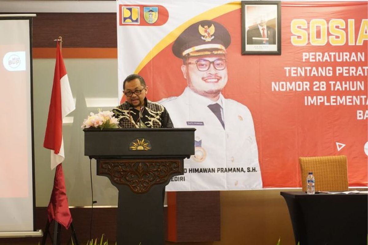 Pelaksana Tugas (Plt) Kepala Dinas Perkim Kabupaten Kediri Agus Sugiarto