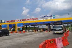 Volume Kendaraan Pemudik di Gerbang Tol Kalikangkung Kembali Meningkat