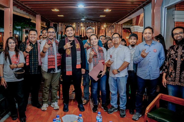 Wali Kota Medan Bobby Nasution bertemu insan musik Kota Medan.