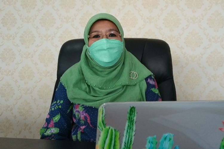 Direktur Pencegahan dan Pengendalian Penyakit Menular Langsung Kementerian Kesehatan (Kemenkes) Siti Nadia Tarmizi saat dijumpai di Kantornya, Selasa (20/4/2021). 