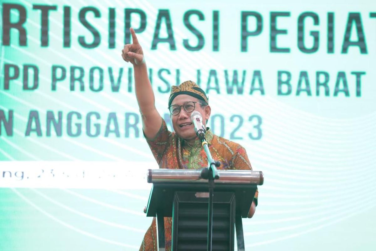 Gus Halim sampaikan arahan tentang pendampingan desa  dalam acara Refreshment Training Partisipasi Pegiat Desa Tahun Anggaran (TA) 2023.