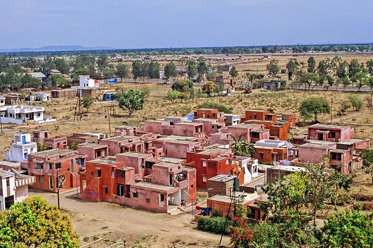 Perumahan Aranya karya arsitek Balkrishna Doshi.