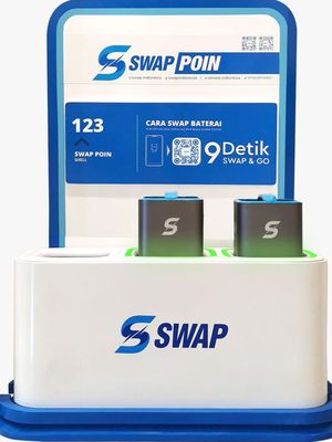 Swap Poin di Bali adalah hasil kerja sama Swap Energi Indonesia, Circle-K, dan Smoot Motor Indonesia.
