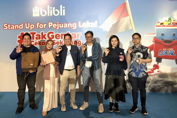 Konferensi pers Blibli pejuang lokal di Jakarta