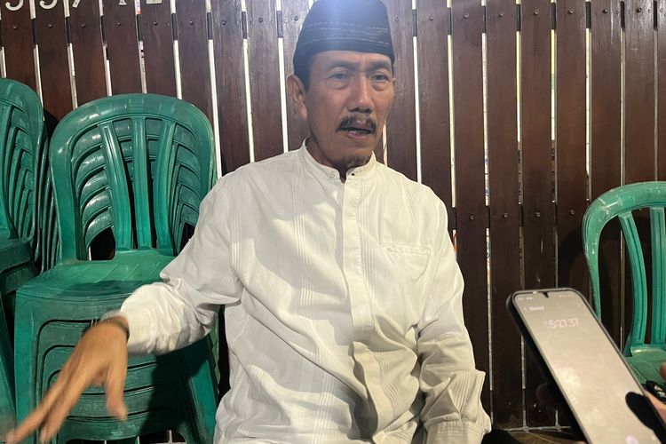 Ayah Mertua Siswanto bernama Suyadi Putra, usai acara takziah, Minggu (27/8/2023).