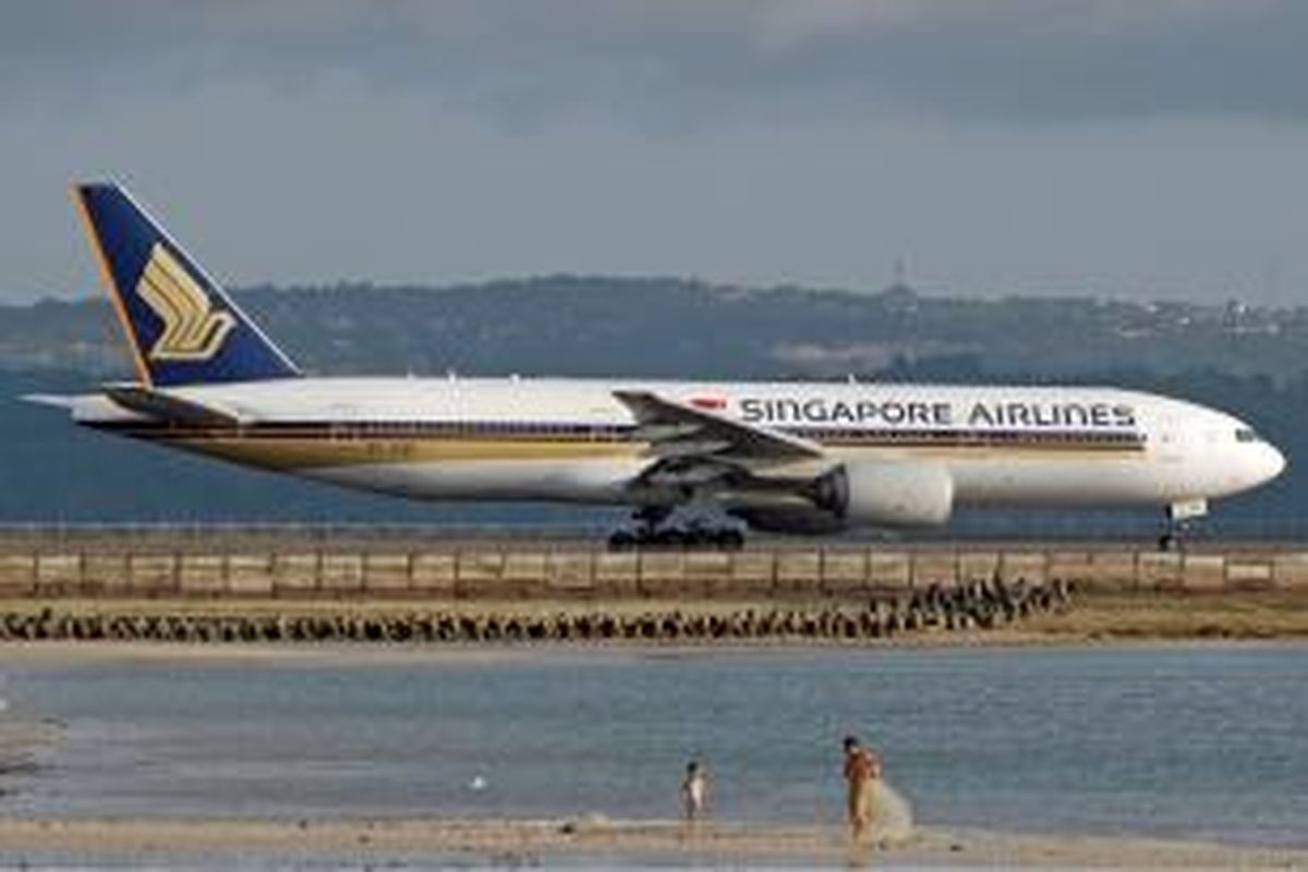 Pesawat Boeing 777-200 ER milik Singapore Airlines