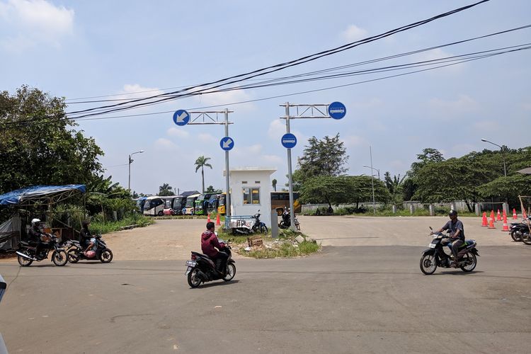 Lokasi terminal Pondok Cabe, Pamulang Tangerang Selatan, Senin (8/4/2019)