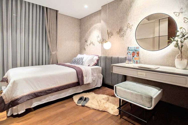 Desain interior kamar tidur apartemen karya Pamela Novia-Saskaraliving