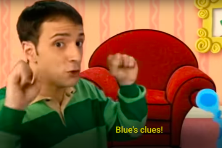 Steve Burns, pembawa acara pertama Blues Clues. 